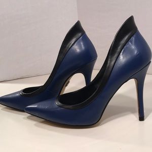 Rock & Republic Blue&Black Heels Never Worn 6.5